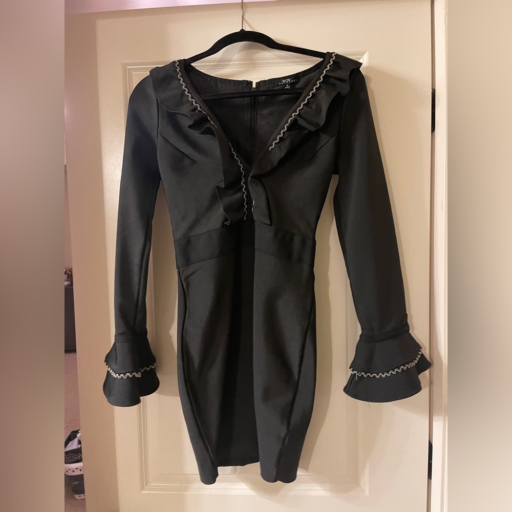 Black bandage cocktail dress